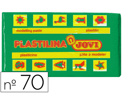 Barra 50g. plastilina Jovi 70 verde claro